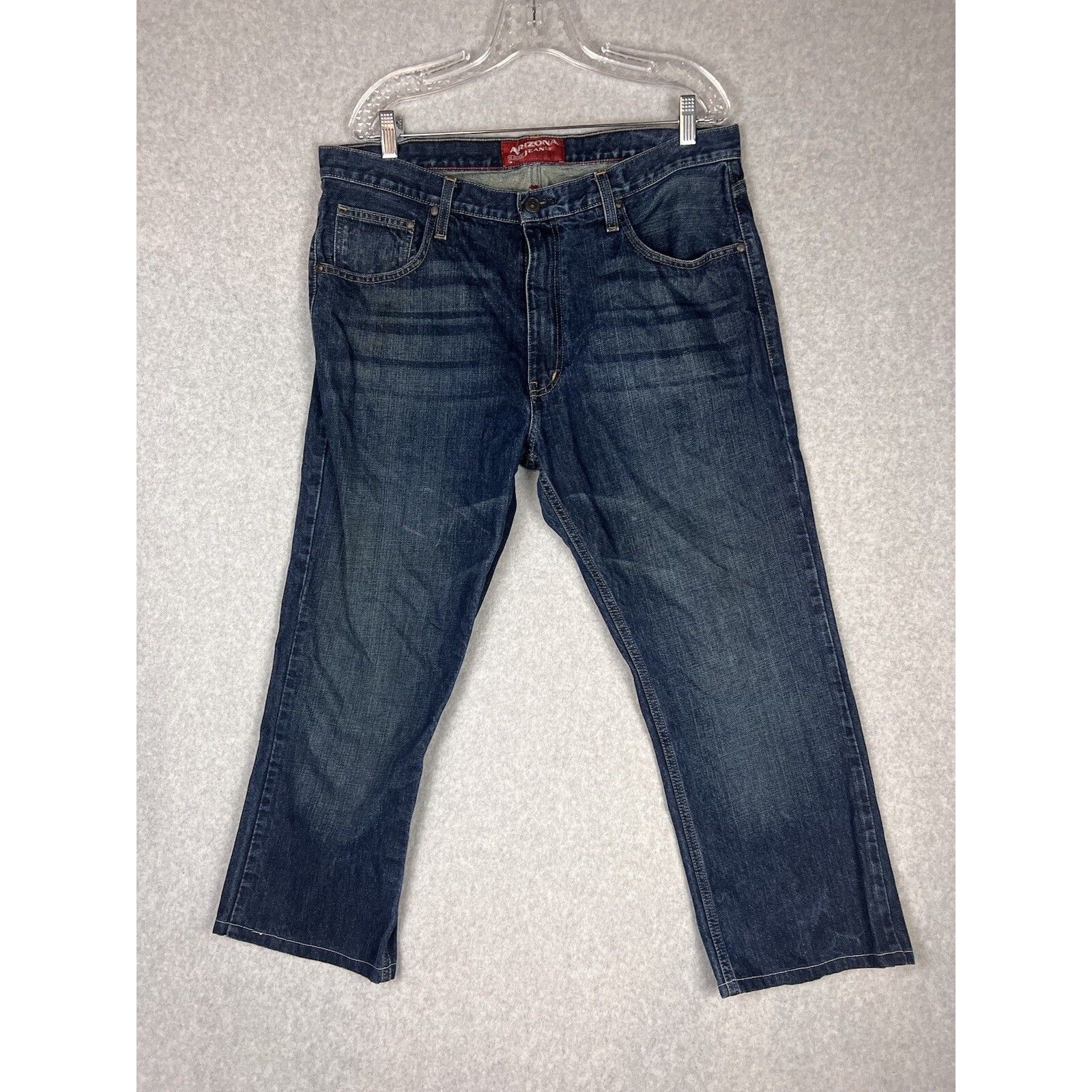 Arizona Original Bootcut Mens Denim Blue Jeans Size Waist 36 Inseam 25